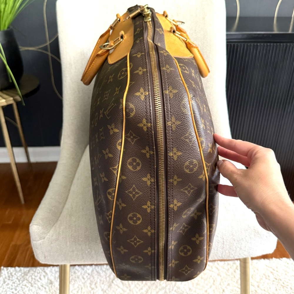 Authentic Louis Vuitton Alizé travel bag M41393 brown monogram LV canvas unisex - Picture 8 of 16